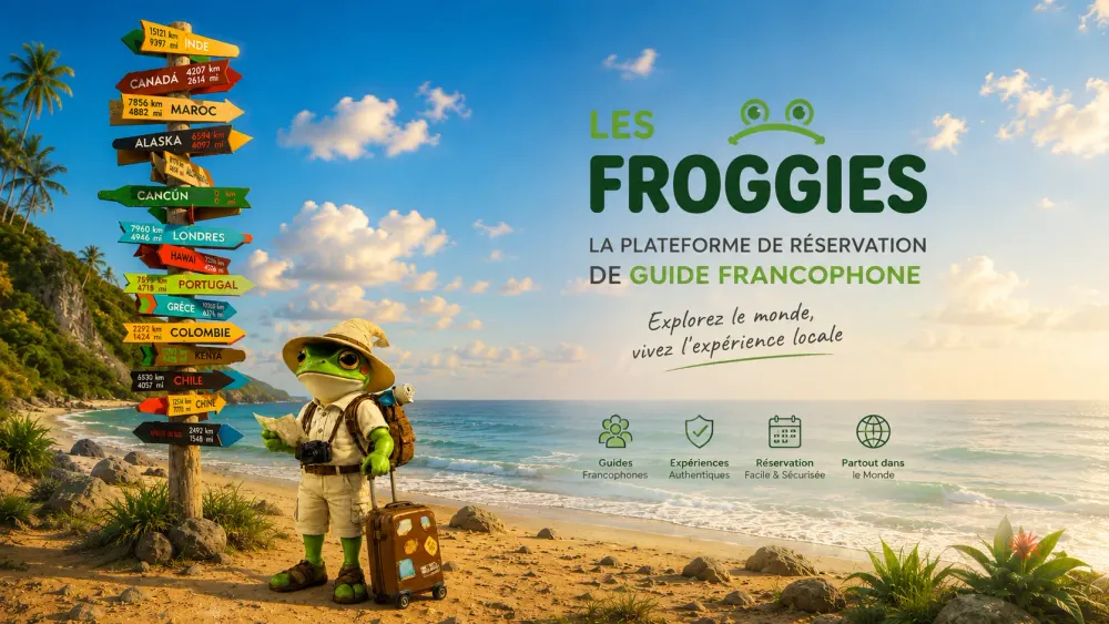 Aperçu du projet : Froggies : page d’accueil