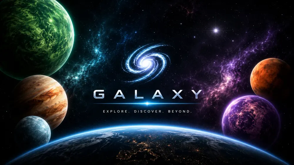 Aperçu du projet : Galaxy : site vitrine 3D
