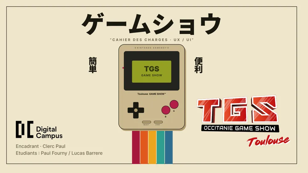 Aperçu du projet : TGS : application du Toulouse Game Show